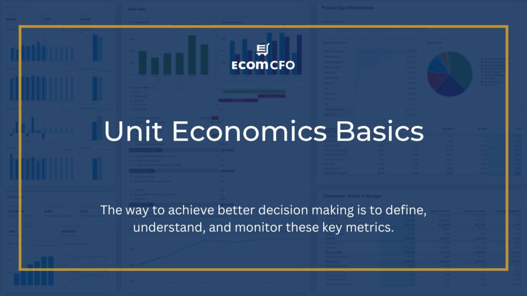 Unit Economics Basics presentation with financial graphs.