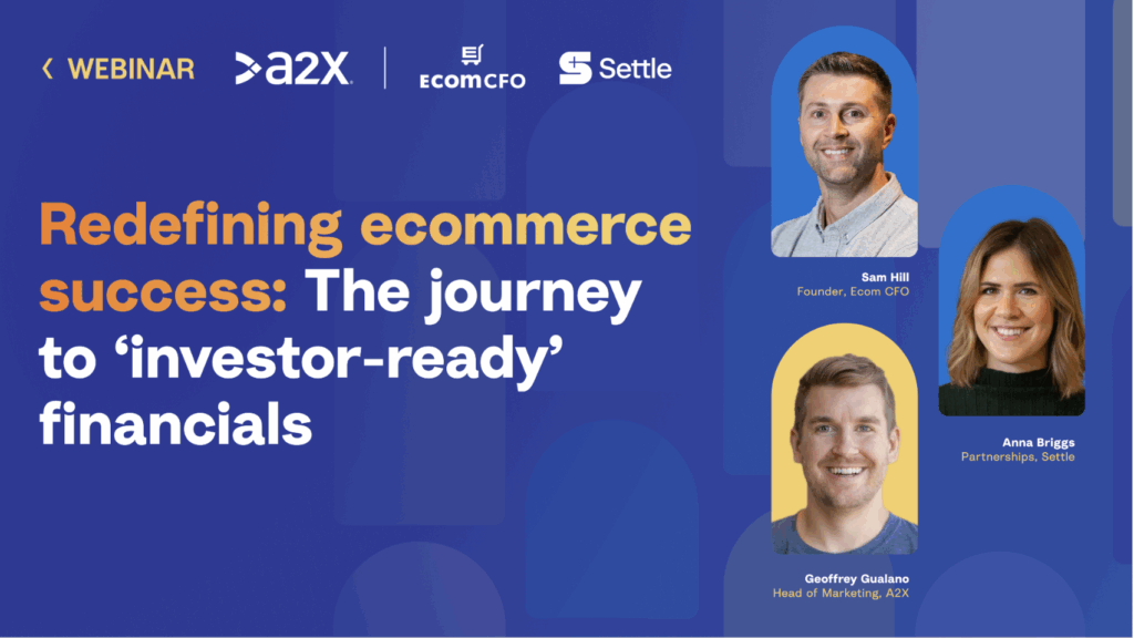 Webinar on investor-ready ecommerce financials