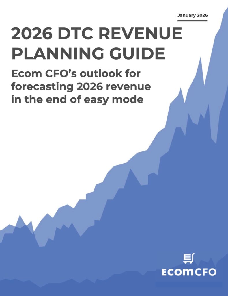 2026 DTC Revenue Planning Guide cover page
